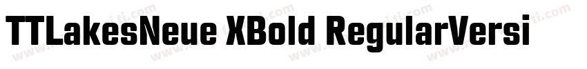 TTLakesNeue XBold RegularVersion字体转换
